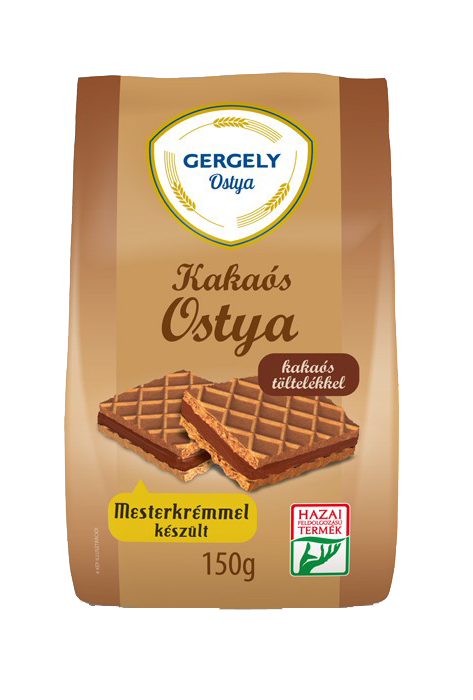 GERGELY Kakaós ostya Kakaós ízű töltelékkel 150g